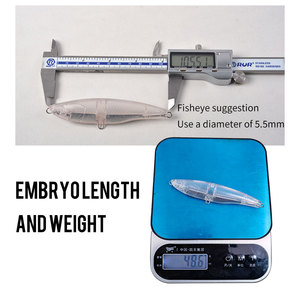 Señuelo de pesca en blanco sin pintar de 105 mm y 48 g, tipo minnow de superficie, pencil, crankbait duro <span class=keywords><strong>Yozuri</strong></span>, popper de sublimación para muskellunge, cuerpo de superficie. - Product Image 3