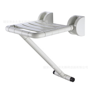Chaise de douche murale pliable en plastique antidérapante YJL pour personnes âgées, équipement de sécurité pour toilettes 315x380x450mm - Product Image 2