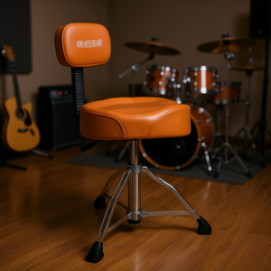 Siège de batterie 5Core avec dossier rembourré épais et hauteur réglable pour musiciens - Product Image 2