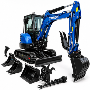 Livraison gratuite UE TOROS Mini-excavatrice 3,5 tonnes CE EPA Mini-pelleuse pour travaux agricoles et de construction - Product Image 1