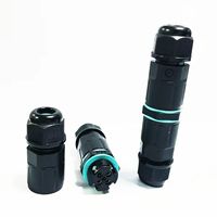 Conector de Cable Eléctrico Mini IP68 Impermeable de 2/3/4 Pines, Conector Hembra y Macho para Empalme de Cables de Alimentación en Exteriores