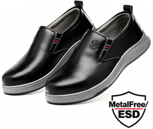 <span class=keywords><strong>Scarpe</strong></span> <span class=keywords><strong>Antinfortunistiche</strong></span> Unisex ESD Antistatiche Senza Metallo con Punta in Plastica, <span class=keywords><strong>Leggere</strong></span>, in Microfibra Kevlar, Suola in PU, Slip-on per Ospedale - Product Image 1