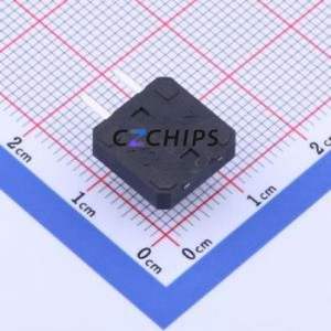 TS128B2J Tactile Switch Through hole Component (THT) Switch Single Pole Single Throw Round Button Right Angle Insert 12mm - Product Image 2