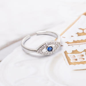 خاتم على شكل عين بأسلوب كوري بالجملة، خاتم بسيط مرصع بالأحجار الطبيعية، تصميم أنيق وفريد للنساء، سوار ذهبي - Product Image 5