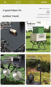 Bán buôn tùy chỉnh siêu nhẹ di động ngoài trời cắm trại BBQ gấp sắt thép carbon bảng - Product Image 6