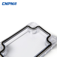 Boîte de jonction en plastique ABS certifiée CE IP67 étanche à la poussière pour boîtiers d'instruments électroniques extérieurs personnalisables