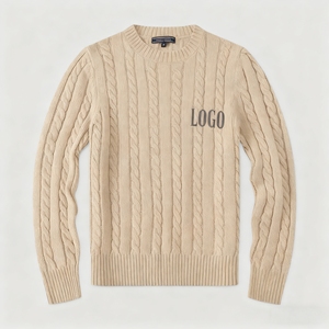 TYZX 2025 Nouveau Pull en Tricot pour Homme avec Logo Personnalisé, Coupe Ajustée Décontractée, en Laine, Style Old Money Vintage Classique Inspiré de <span class=keywords><strong>Ralph</strong></span> <span class=keywords><strong>Lauren</strong></span> - Product Image 1