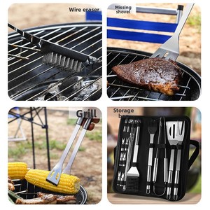 Ensemble de <span class=keywords><strong>barbecue</strong></span> d'extérieur haut de gamme personnalisé, accessoires de cuisson, kit d'outils de <span class=keywords><strong>barbecue</strong></span> portable avec sac Oxford - Product Image 3