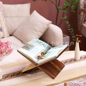 Support de livre en bois pour la lecture de recettes de cuisine, organisateur de bureau, porte-revues, Style Simple, 30x20x1cm - Product Image 3
