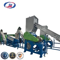 Ligne de lavage de films plastiques PE PP à commande PLC, économie d'énergie, lavage à chaud, laveuse à friction CE 500-1500kg/h