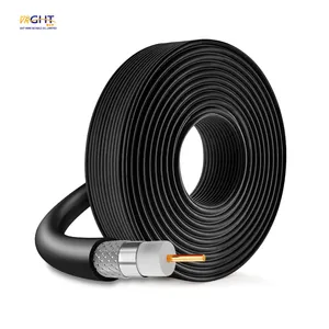 Câble de communication Coaxial Catv RG6 Câble vidéo RVV 2*0.5(16/0.18CCA)