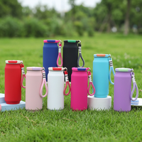 Bouteille isotherme portable en acier inoxydable de 18 oz, double paroi, anti-fuite, en forme de canette de soda, durable et écologique, avec logo personnalisé