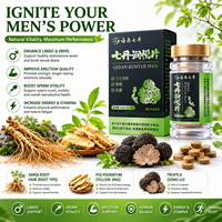 Qidan OEM - Fórmula para Agrandamiento Masculino con Ginseng, para Mayor Energía, Grosor, Longitud y Crecimiento, Estimulante de la Libido, 60 Cápsulas