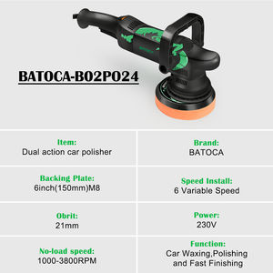 6-Zoll-Elektro-Doppelaktionspoliermaschine Zufällige Große Umlauf-Autopoliermaschine mit 21-mm-Stützteller für die Detailaufbereitung - Product Image 3