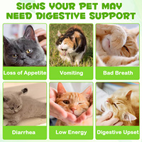 Laxatif pour chat 100% naturel Soulagement de la constipation Favorise la santé digestive Probiotique liquide 3 en 1 pour chats Gouttes prébiotiques et probiotiques