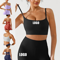 Soutien-gorge de sport Vractive personnalisé avec logo, coussinets amovibles, vêtements de fitness ultra doux et écologiques pour Pilates et entraînements, vente en gros
