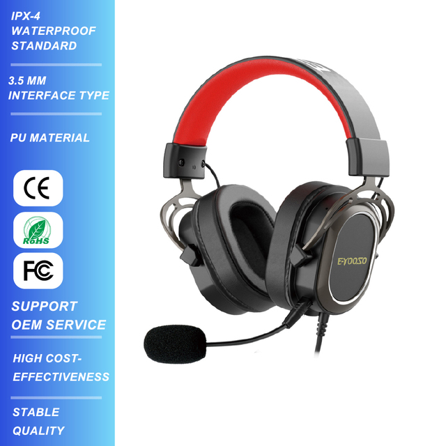 E-yooso Headsets with Microphone Volume Control Noise Cancelling 3.5mm Wired Gaming Headphone for PC Laptop