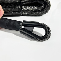 Câble de ligne synthétique de câble métallique de treuil synthétique noir Dyneema de 1/2 pouces avec manchon de protection