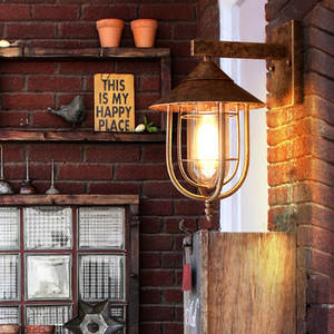 LOFT Retro Industrial Wind Nordic Creative Outdoor Wall Lamp Solar Powered LED Light pour Bar Cafe Corridor Garden Indoor Use - Product Image 3