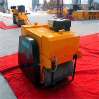 Mini Compacteur à Double Tambour Portatif 500 kg Équipement de Construction Vibrant avec Moteur Honda Meilleur Prix