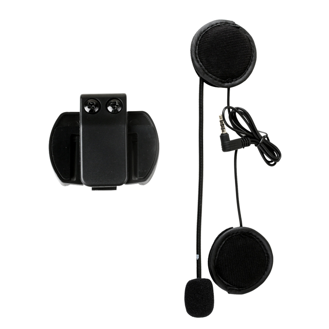 XINOWY Helmet Intercom Clip 3.5mm Microphone Speaker Headset for  V4 V6pro Motorcycle Bluetooth Interphone