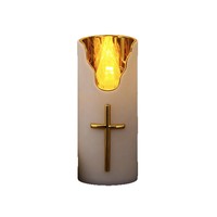 Bougies LED électroniques les plus vendues pour le commerce extérieur, bougies décoratives pour les églises européennes et américaines, lumières décoratives d'Halloween