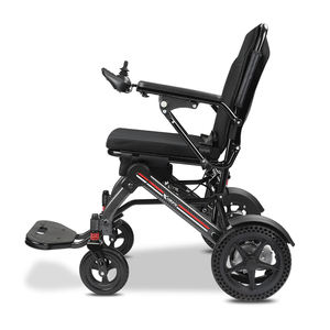 Silla de ruedas eléctrica ligera sin escobillas, silla de ruedas eléctrica plegable portátil de viaje de tamaño pequeño - Product Image 2