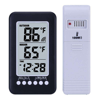 Vente d'usine : Horloge murale numérique LCD sans fil pour intérieur/extérieur, station météo, thermomètre, hygromètre