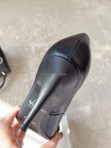 Zapatos de Tacón Alto de 90 mm para Mujer, Diseño Palazzo, Punta en Pico, Decoración con Lazo de Pedrería, Alta Calidad - Product Image 6