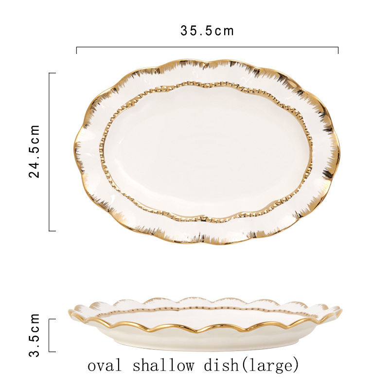 Ovale Plat Peu Profond (grand)