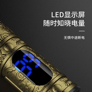 Cortadora de pelo eléctrica con pantalla digital Yoshimi, cuchilla de acero inoxidable 6 en 1 con peines para uso doméstico - Product Image 2