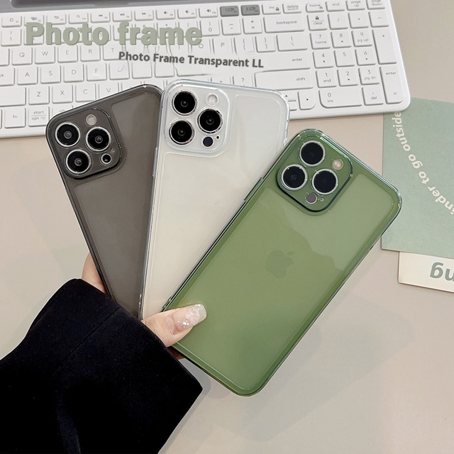 Transparent TPU Phone Case for Apple for iPhone 14 12 13 15 16 Solid Color for 14promax