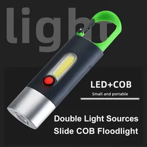 Tốt nhất bán ngoài trời <span class=keywords><strong>c</strong></span>ắm trại COB làm việ<span class=keywords><strong>c</strong></span> ánh sáng USB <span class=keywords><strong>c</strong></span>ó thể sạ<span class=keywords><strong>c</strong></span> lại chiến thuật Keychain mini không thấm nướ<span class=keywords><strong>c</strong></span> dẫn đèn pin với Snap hook - Product Image 4