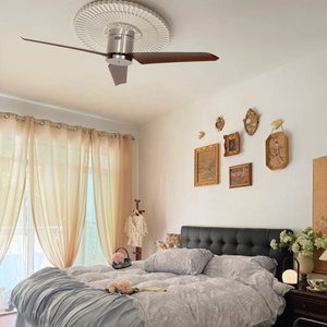 พัดลมเพดานแบบโมเดิร์นคุณภาพสูง ประหยัดพลังงาน ขนาด 46 นิ้ว พร้อมรีโมทคอนโทรล ไม่มีไฟ ใช้พลังงานจากสายพาน - Product Image 4