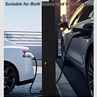 Boîtier de station de recharge pour véhicules électriques sur pied, résistant aux intempéries, avec trou de câblage réservé, personnalisable OEM, durable, résistant à la rouille, pour montage extérieur