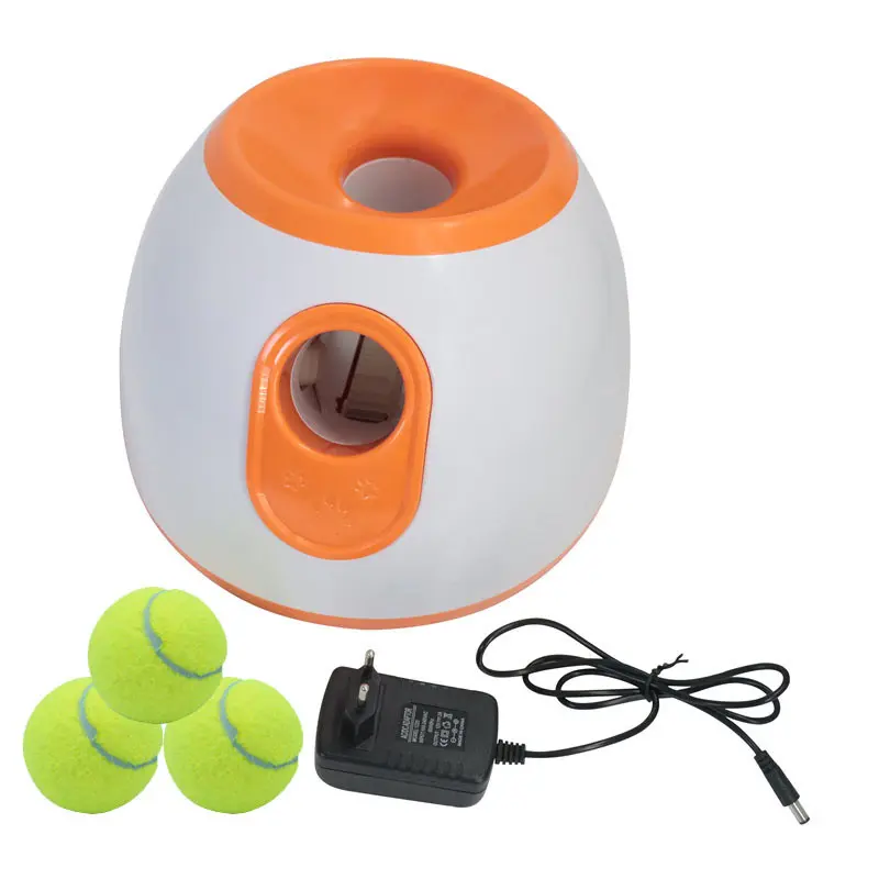 Hund Haustier Spielzeug Tennisball Launcher Automatische Wurf maschine Pet Ball Wurf gerät 3/6/9m Abschnitt Start gürtel