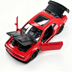 Modèle de voiture tout-terrain en alliage moulé sous pression, jouet pour enfants, échelle 1:36, quatre portes, avec mécanisme de freinage, pièce de collection unisexe - Product Image 1