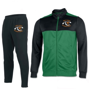 Vente en gros de survêtements en 100% polyester avec impression de logo personnalisé combinaison de jogging à blocs de couleurs grande taille pour les sports d'hiver en plein air - Product Image 1