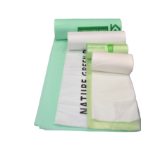 Sacs poubelles à cordon de serrage certifiés BPI, 13 gallons, compostables, biodégradables, résistants, à base de plantes, en vrac