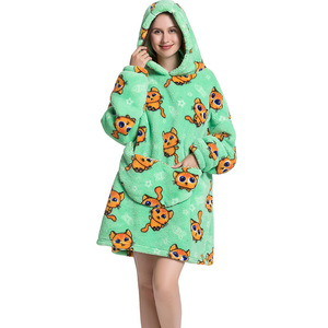 Winter Festival Warming Oversized Adult <strong>Hoodie</strong> <strong>Cosy</strong> Woven 100% Polyester Anti-Bacteria Portable Dropshipping Wearable <strong>Blanket</strong> - Product Image 6