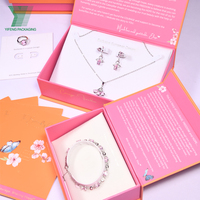 Juego de Cajas de Embalaje para Joyería Rígidas, Ecológicas y de Alta Gama, Personalizadas al por Mayor, con Forro de Esponja en Relieve y Cierre Magnético para Anillos