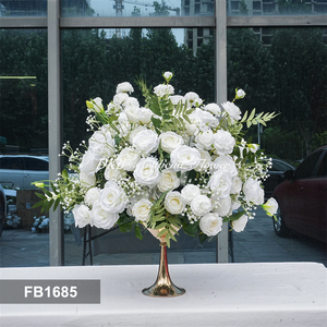 DKB - Centro de Mesa de Rosas Artificiales Realistas de Seda para Bodas, Eventos y Decoración de Interiores - Product Image 3