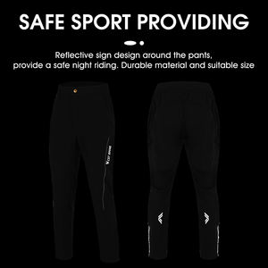 Pantaloni da <span class=keywords><strong>ciclismo</strong></span> Oversize riflettenti traspiranti MTB da <span class=keywords><strong>uomo</strong></span> Mountain Bike da strada pantaloni ad asciugatura rapida con cerniera - Product Image 4