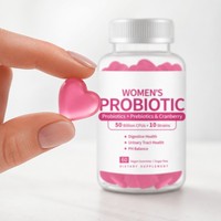 Gummies Probiotiques Canneberge pour Femmes 50 Milliards de UFC Fibres Prébiotiques Santé Urinaire Équilibre du pH Sans Sucre Vente en Gros OEM ODM