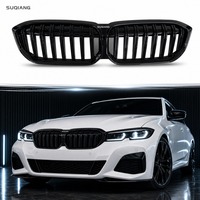 Grille de calandre avant G28 LCI 2023+ Noir brillant Shadowline ABS, grille supérieure à montage direct pour BMW Série 3