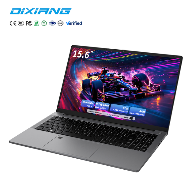 Custom Logo Intel 12th Generation Laptop I5 I7 I3 15.6 IPS RAM 34GB 1TB SSD Fingerprint Business Notebook for School Office OEM