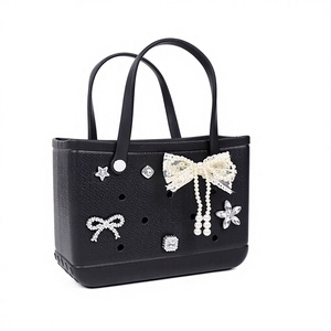 Sac de plage en EVA coloré pour <span class=keywords><strong>femme</strong></span>, sac à main cosmétique imperméable personnalisé, sac en EVA écologique portable de grande capacité pour femmes - Product Image 2