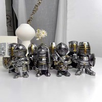 Samurai Armor Knight Statue en résine Décor de jardin artisanal pour collectionneurs d'art