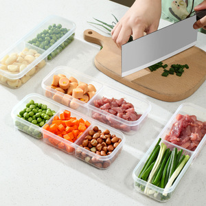 Contenedores rectangulares de plástico con tapa para almacenamiento de alimentos, portátiles, para refrigerador, congelador, carne, verduras, gran capacidad - Product Image 2