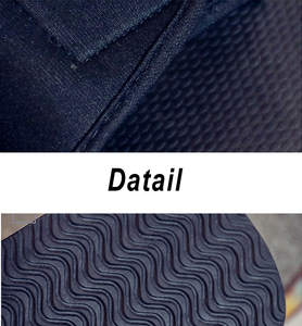 <span class=keywords><strong>Sandalias</strong></span> personalizadas de tela blanca para hombre, zapatillas deslizantes negras con logotipo personalizado, zapatos de playa con estilo - Product Image 5